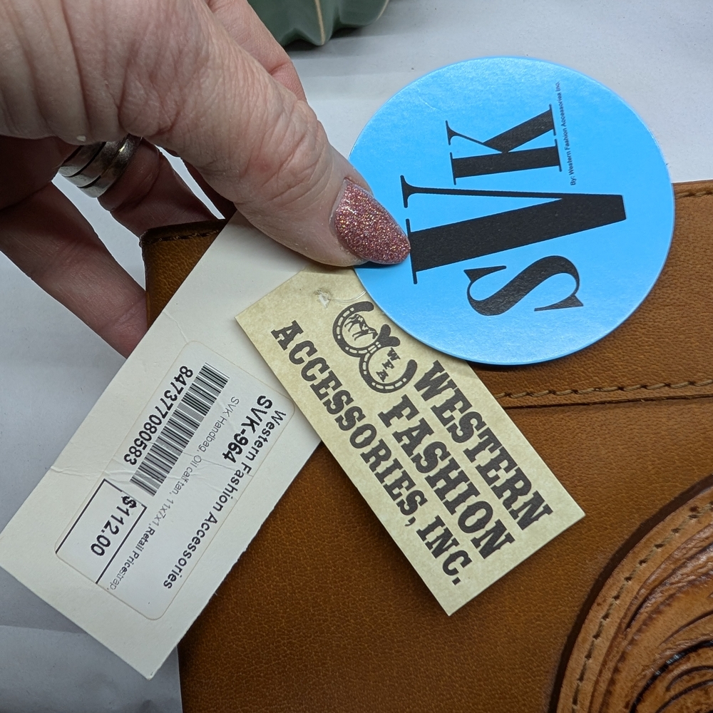 NWT Brown Western Clutch/Crossbody  Bag - Picture 3 of 7